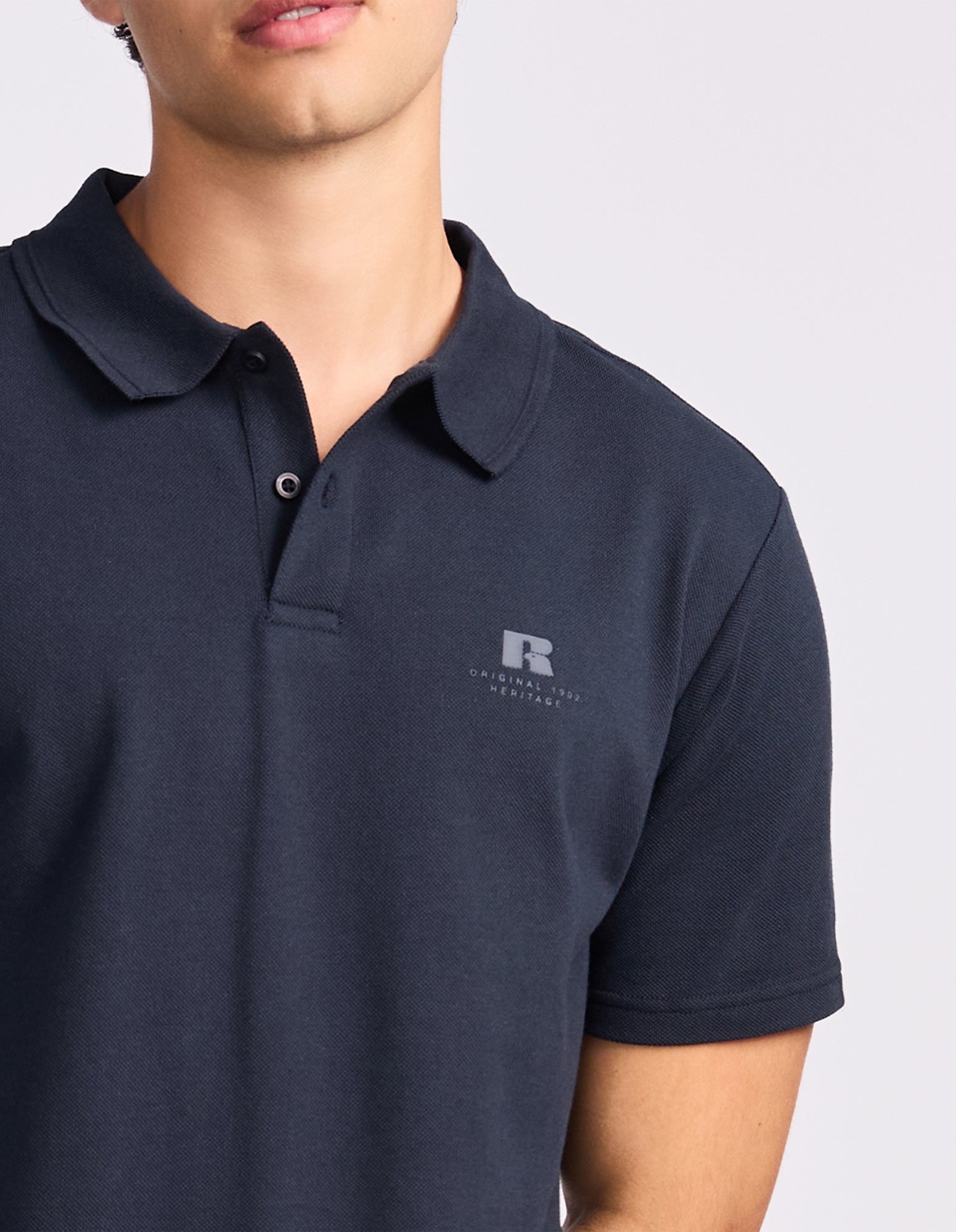 Brooklyn Pique Men's Polo - Michigan Navy