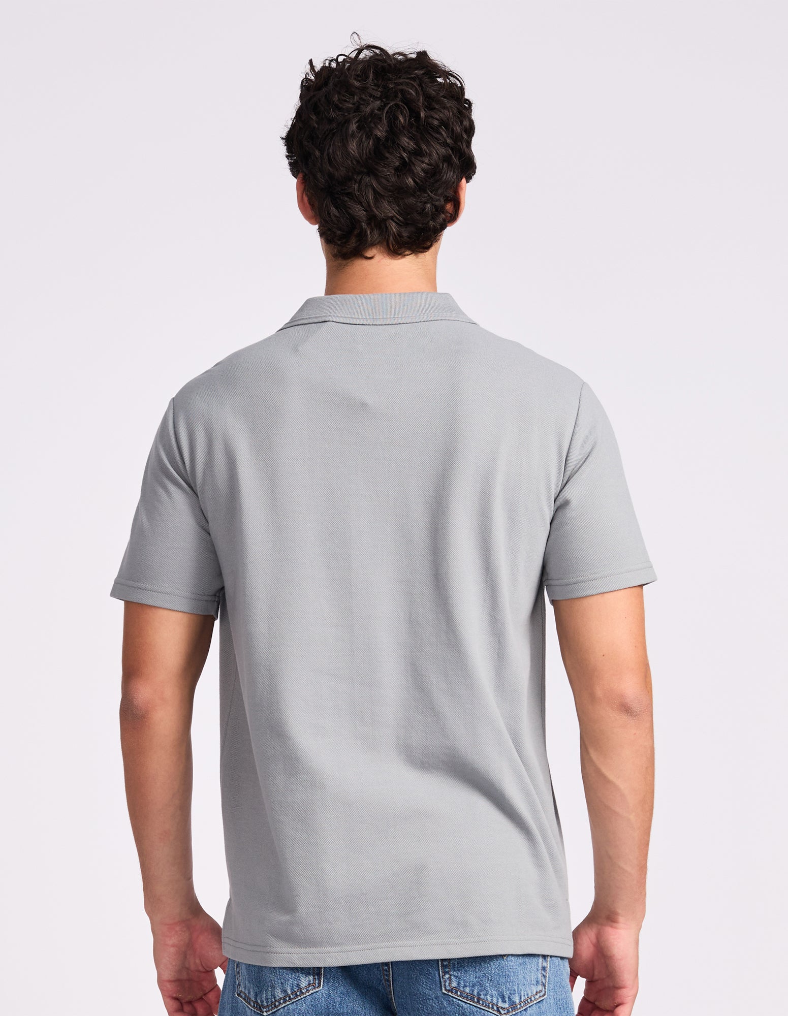 Brooklyn Pique Men's Polo - Ash