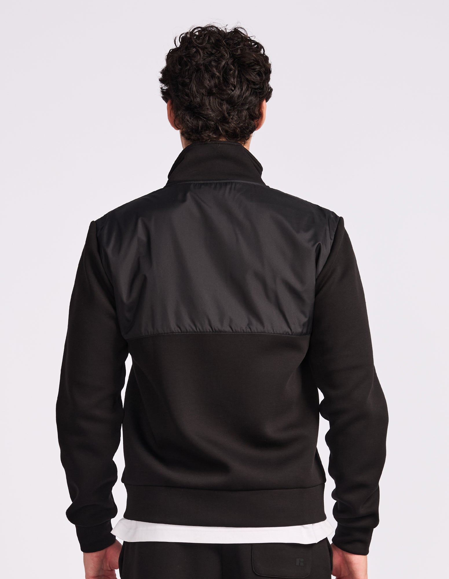 Hurricane Hybrid Zip Mens Jacket - Black