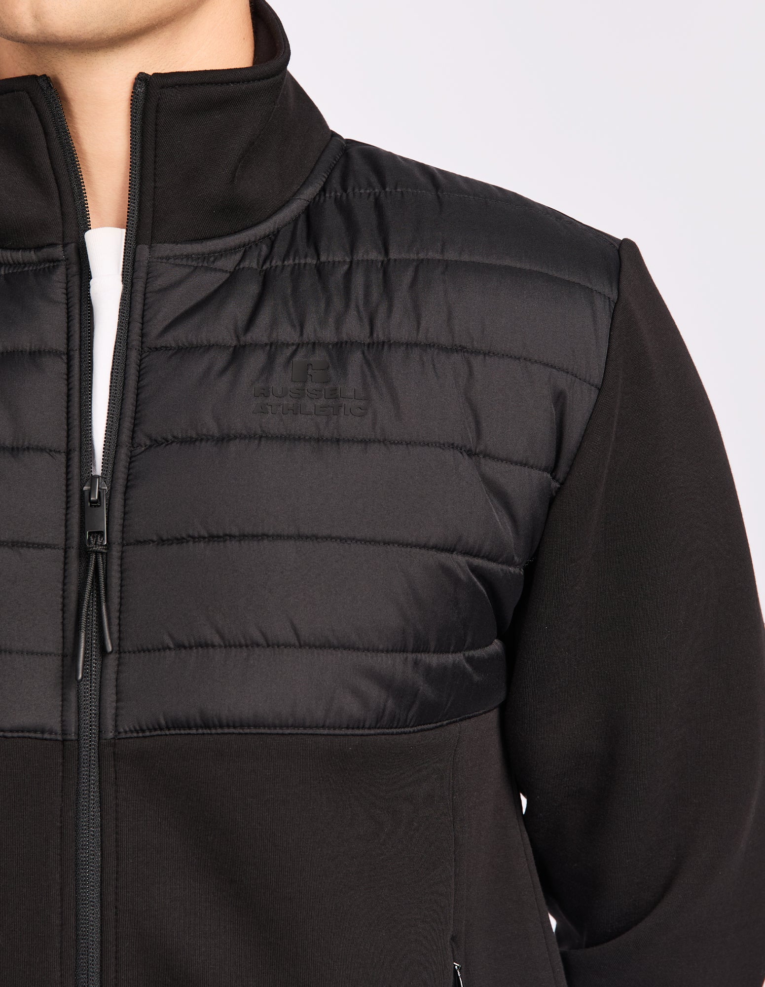Hurricane Hybrid Zip Mens Jacket - Black
