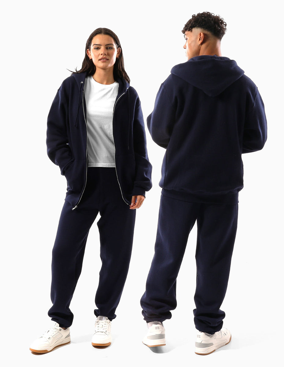 Unisex Dri-Power® Full Zip Hoodie - Navy