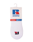 Russell Athletic Australia Classic No Show Socks 3 Pack - White True Since 1902
