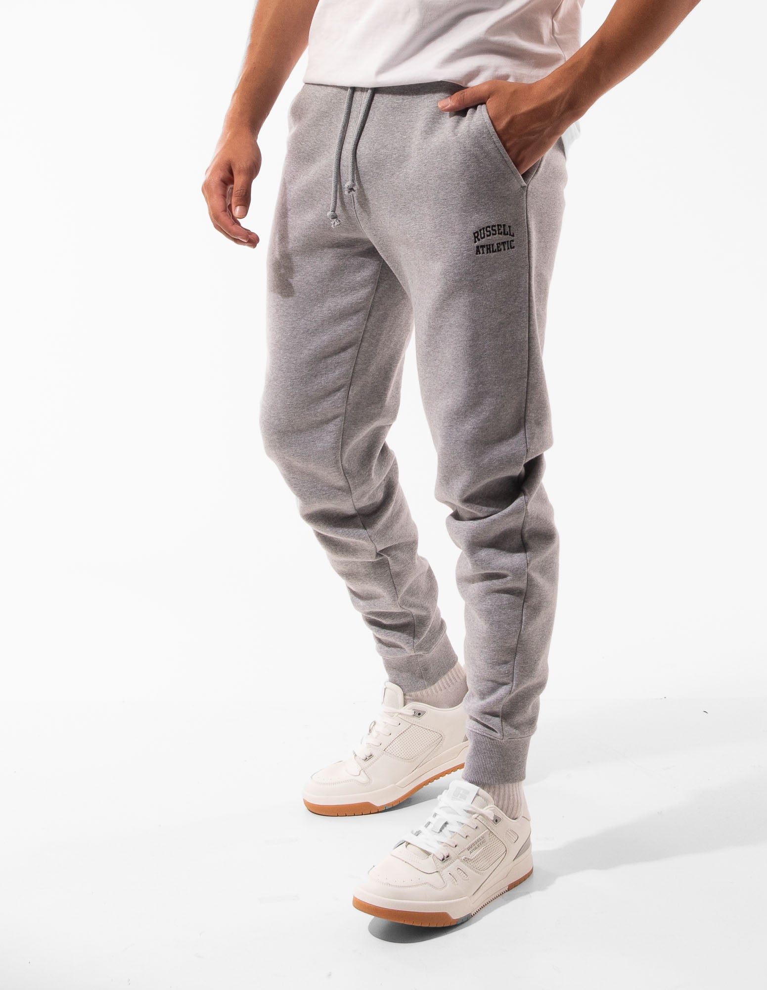 Russell Athletic Australia Men's Originals Small Arch Cuff Track Pants - Grey Marle True Since 1902