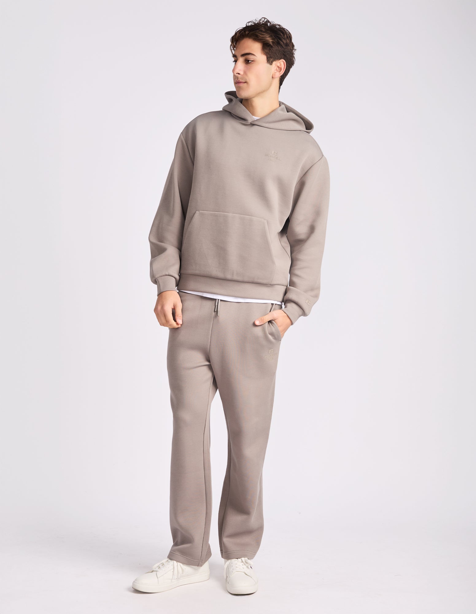 Russell Athletic Australia R Tech Leisure Mens Hoodie - Putty True Since 1902