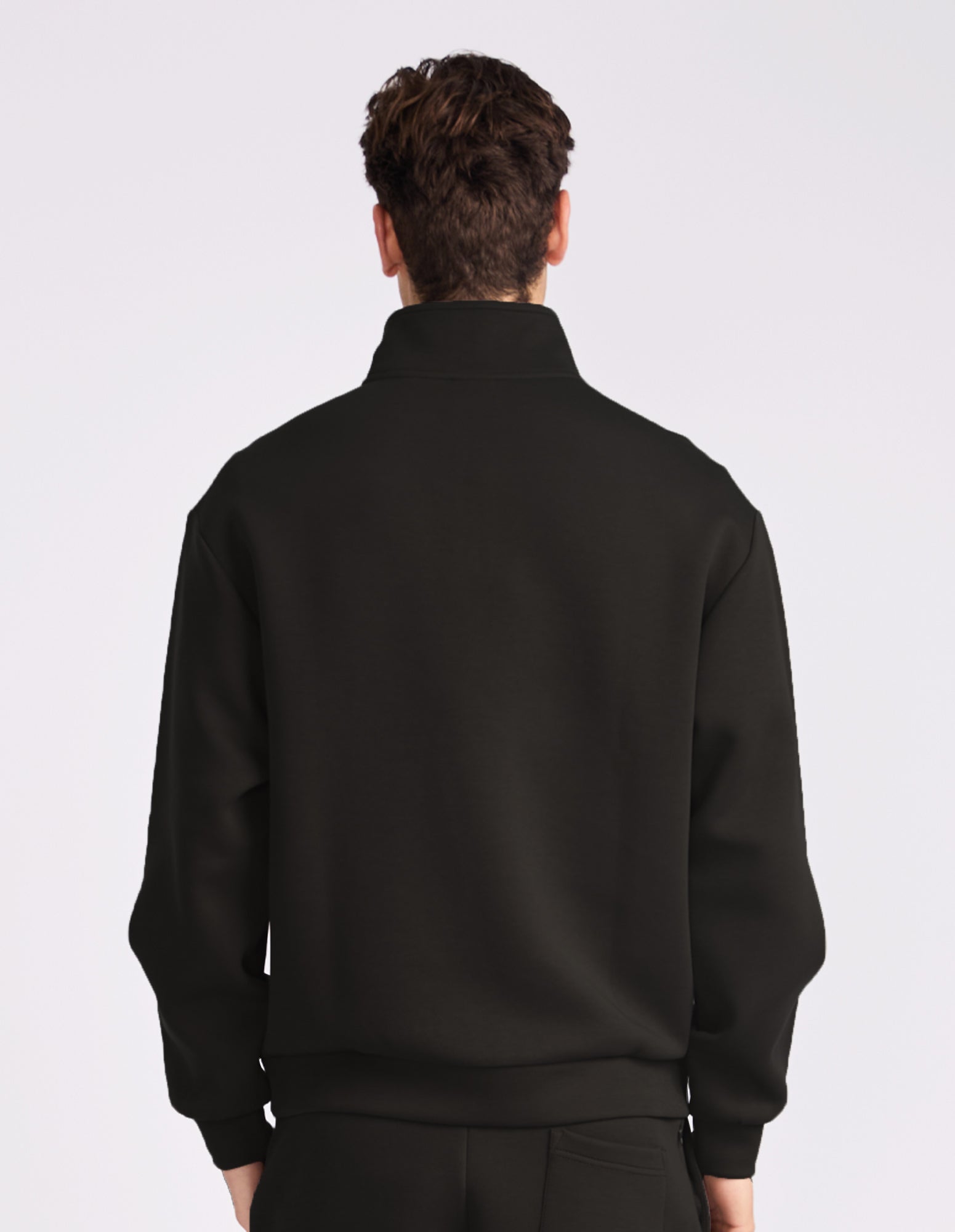 R Tech Leisure Men's Quarter Zip - Black
