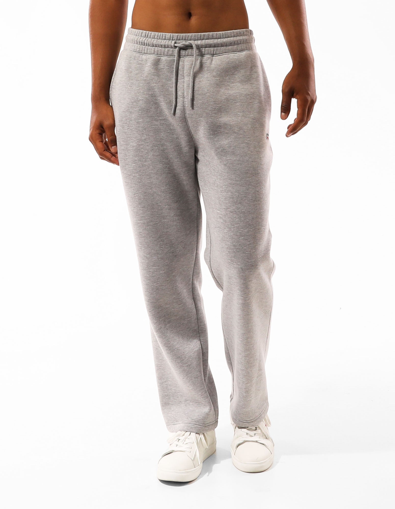 Russell Athletic Australia Men's R Logo Straight Leg Trackpants - Grey Marle True Since 1902