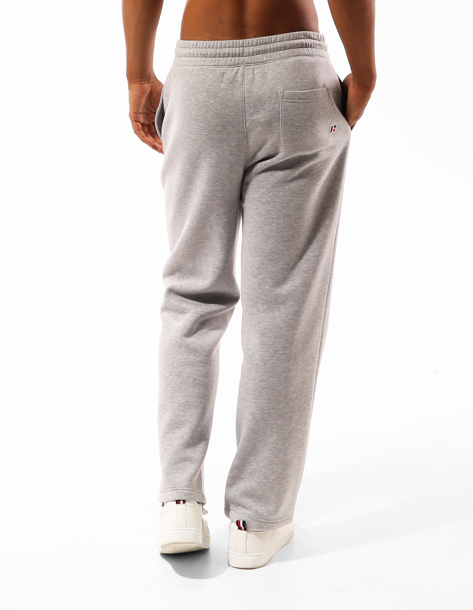 Russell Athletic Australia Men's R Logo Straight Leg Trackpants - Grey Marle True Since 1902