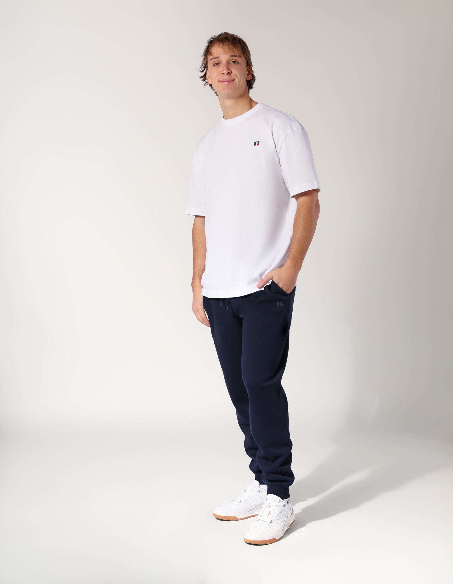 Brooklyn Cuffed Men's Trackpant - Michigan Navy