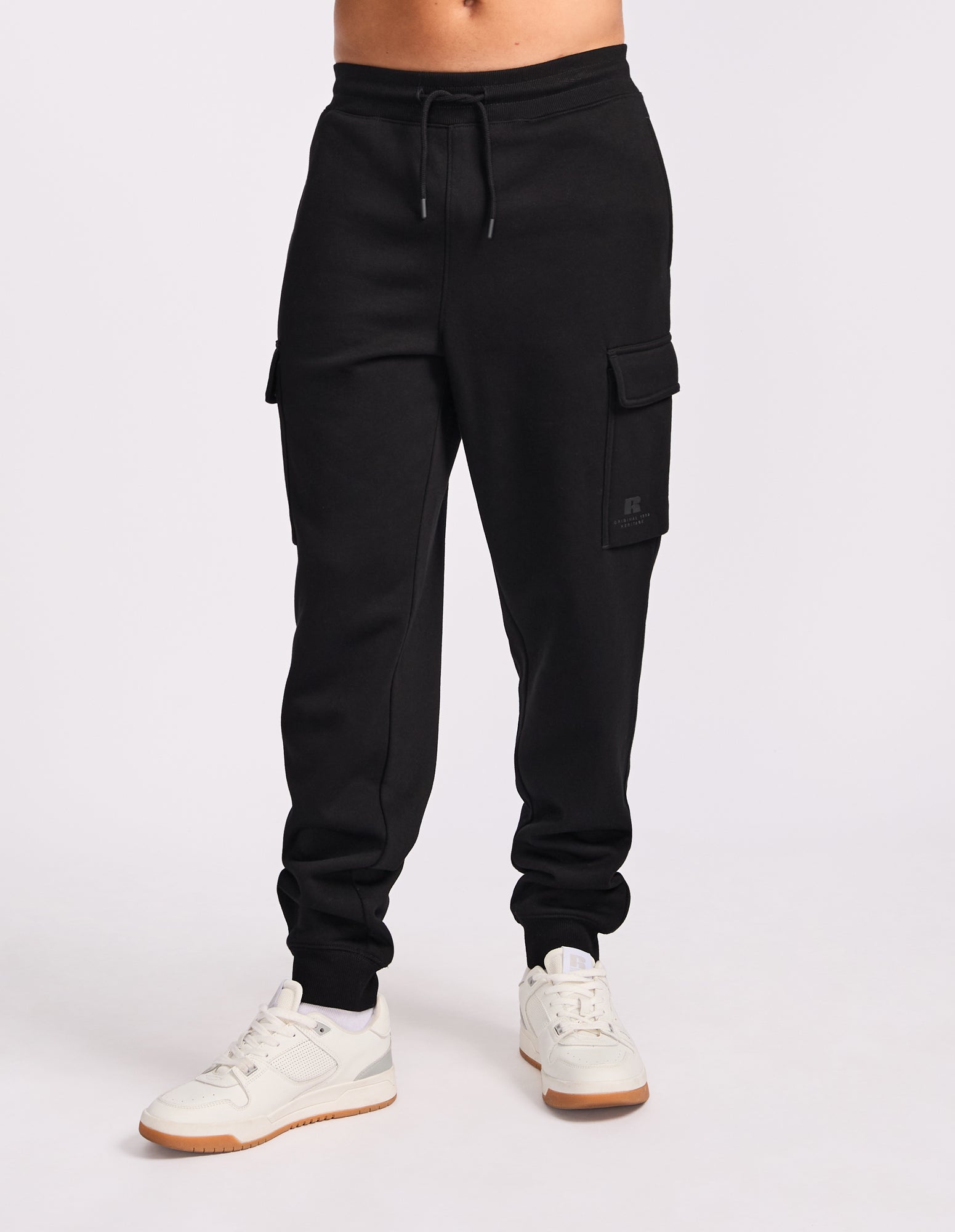 Brooklyn Cargo Mens Trackpants - Black