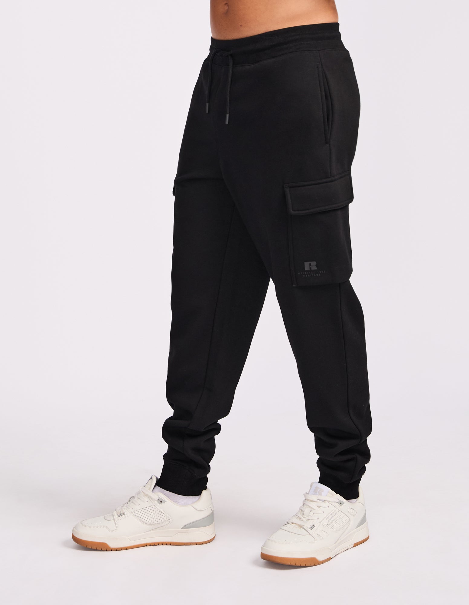Brooklyn Cargo Mens Trackpants - Black
