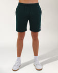 R Logo Men's Terry Trackshort - Dark Forest