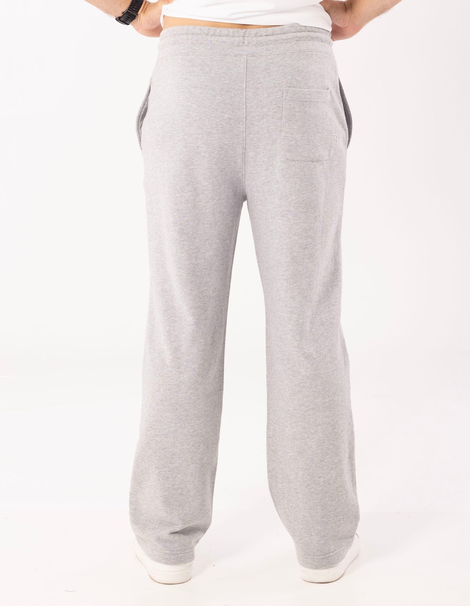 Russell Athletic Australia Men's R Logo Straight Leg Trackpant - Grey Marle True Since 1902