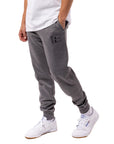 Men's Corp Inlay Logo Track Pants - Oxford Grey - Image 