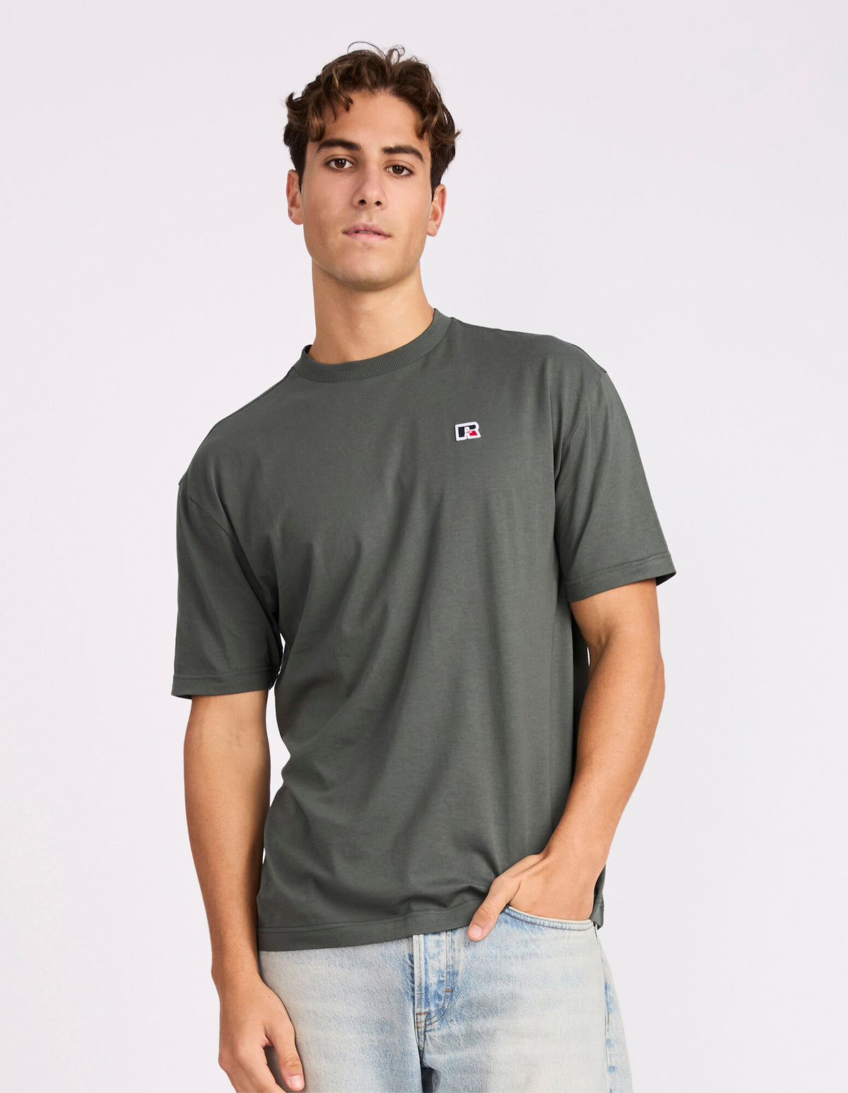 Russell Athletic Men's Oversize Tee R Logo