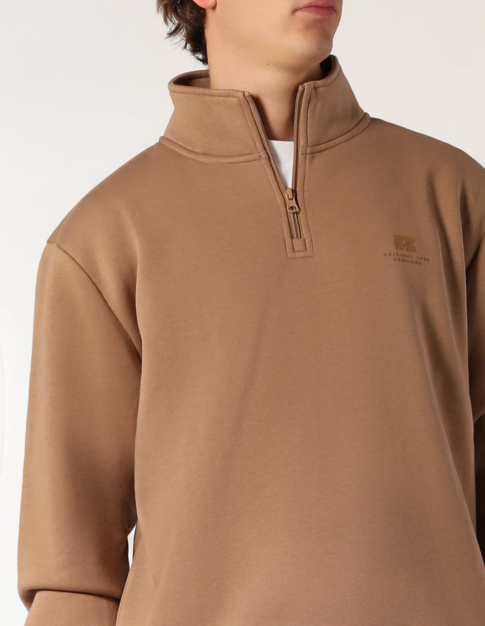 Brooklyn Men's Quarter Zip - Caramel