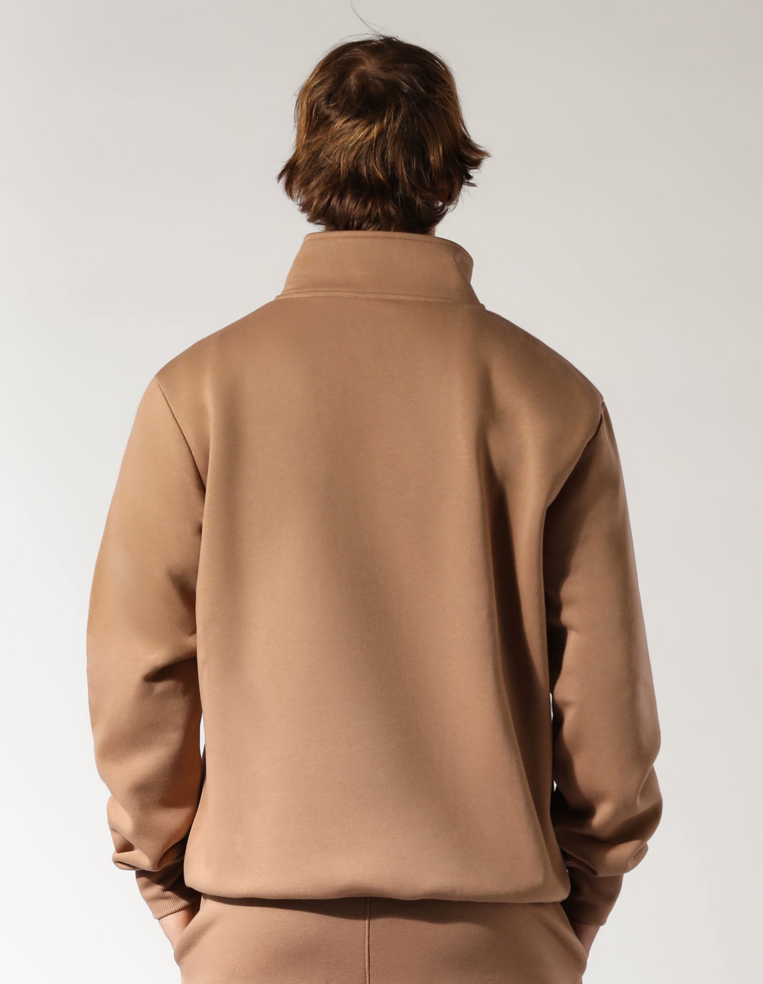 Brooklyn Men's Quarter Zip - Caramel
