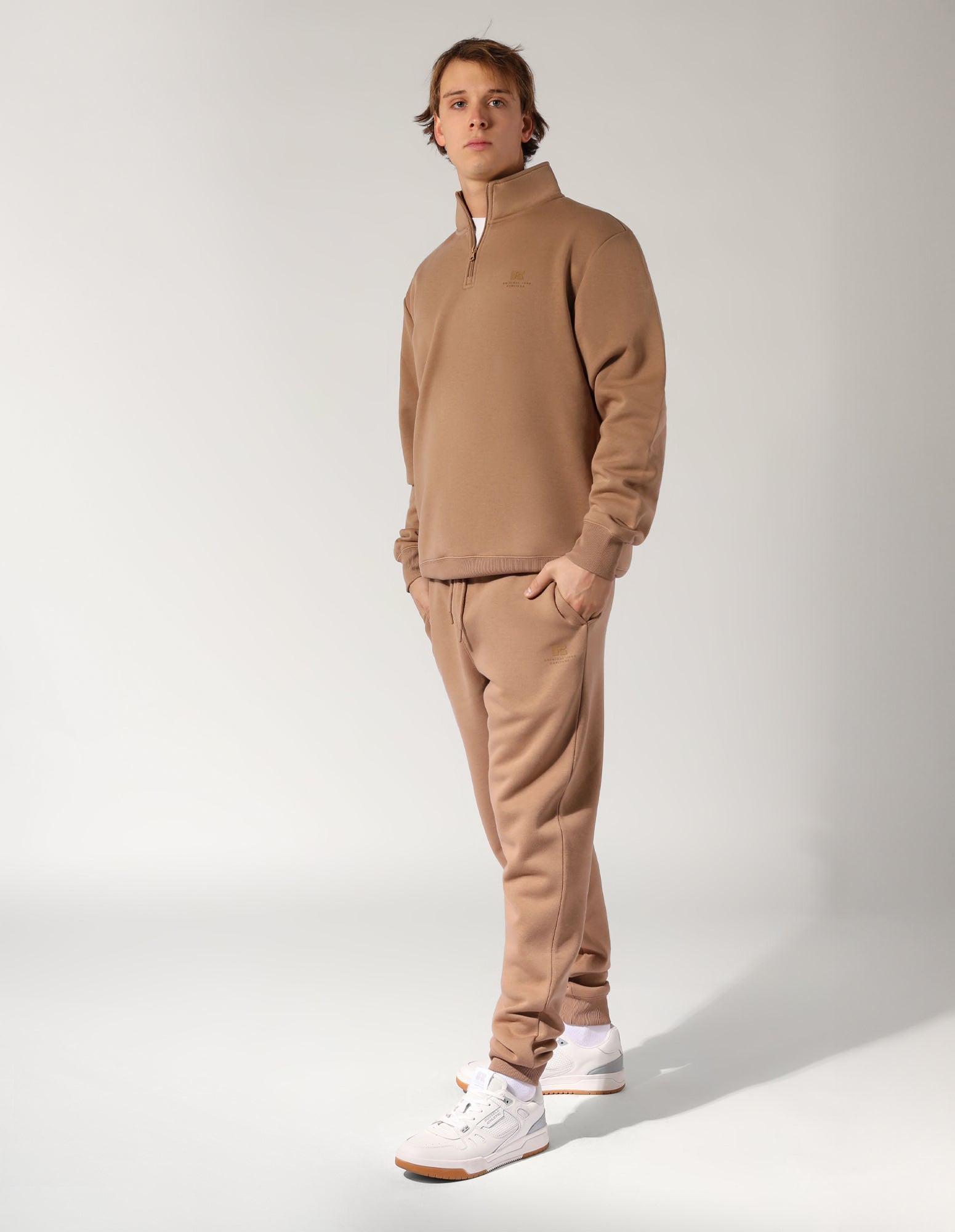 Brooklyn Men's Quarter Zip - Caramel