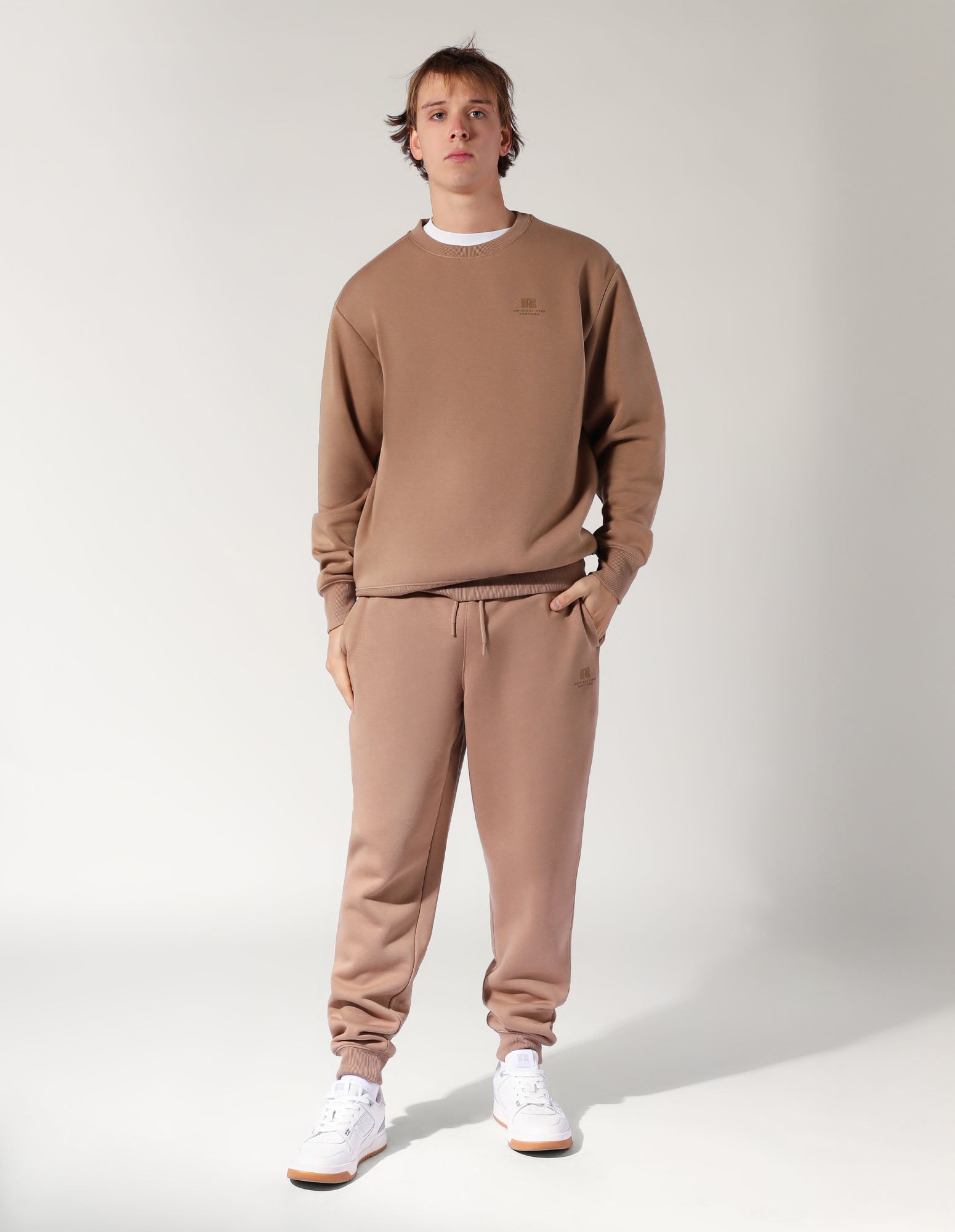 Russell Athletic Australia Brooklyn Men's Crew - Caramel True Since 1902