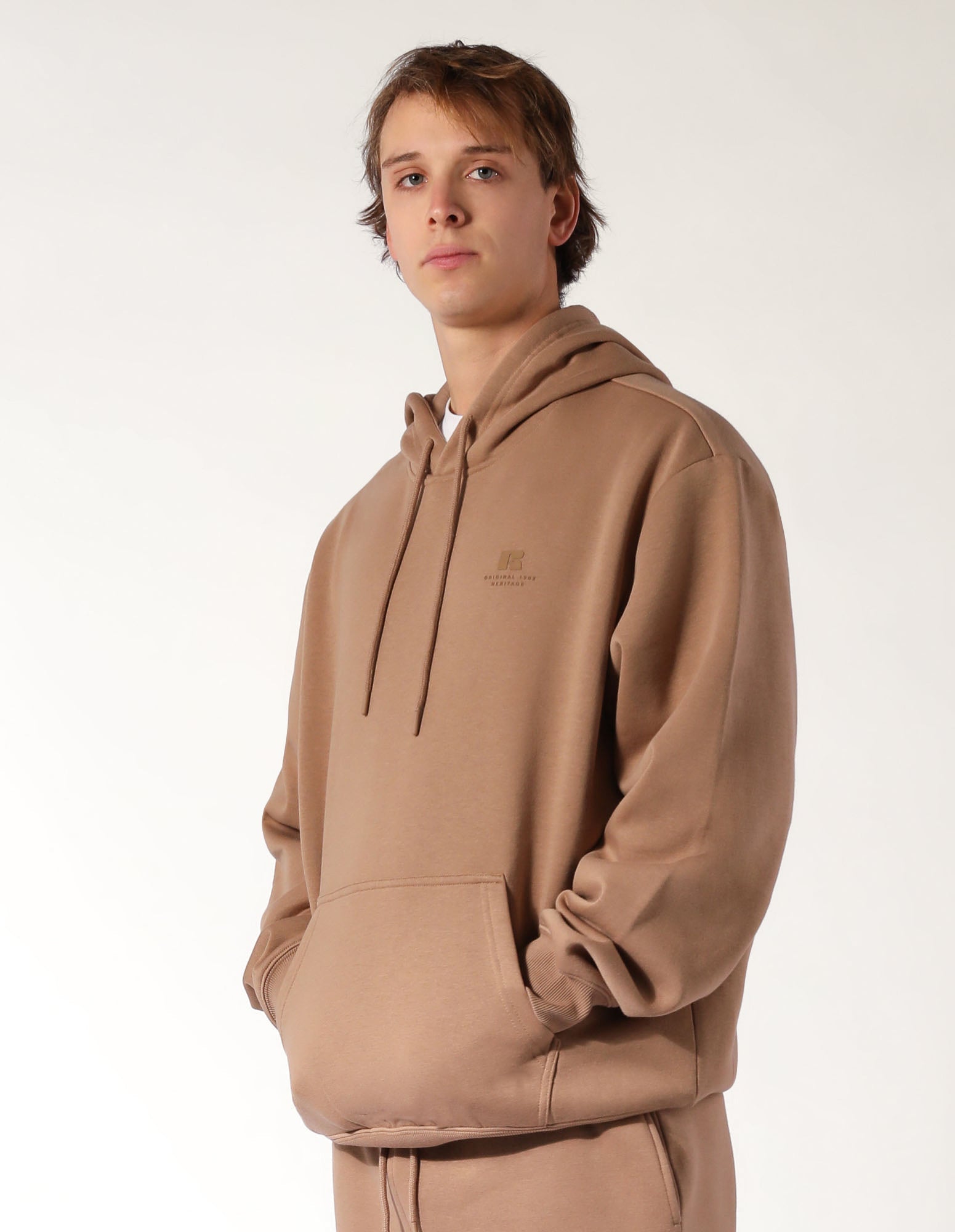 Russell Athletic Australia Brooklyn Men's Hoodie - Caramel True Since 1902