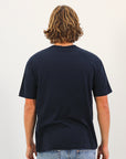 Wreath Oversize Men's Tee - Michigan Navy