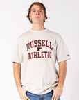 Russell Athletic Australia Eagle Arch Men's Tee - Stone True Since 1902