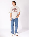Russell Athletic Australia Eagle Arch Men's Tee - Stone True Since 1902