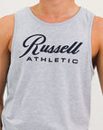 Men's Script Singlet - Light Marle