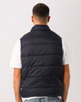 Russell Athletic Australia Unisex R Logo Lightweight Packable Puffer Vest - Michigan Navy True Since 1902