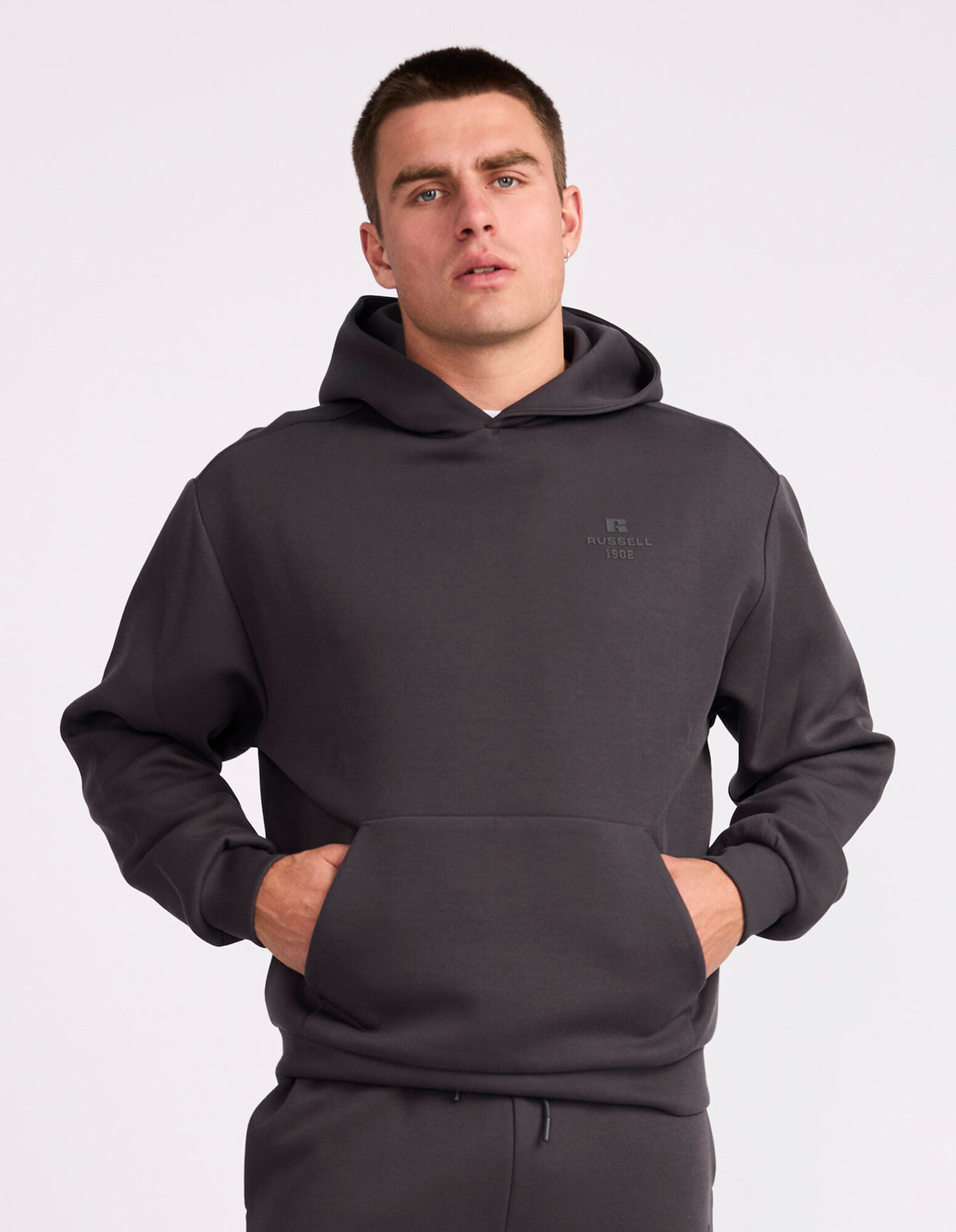R Tech Leisure Men's Hoodie - Dark grey
