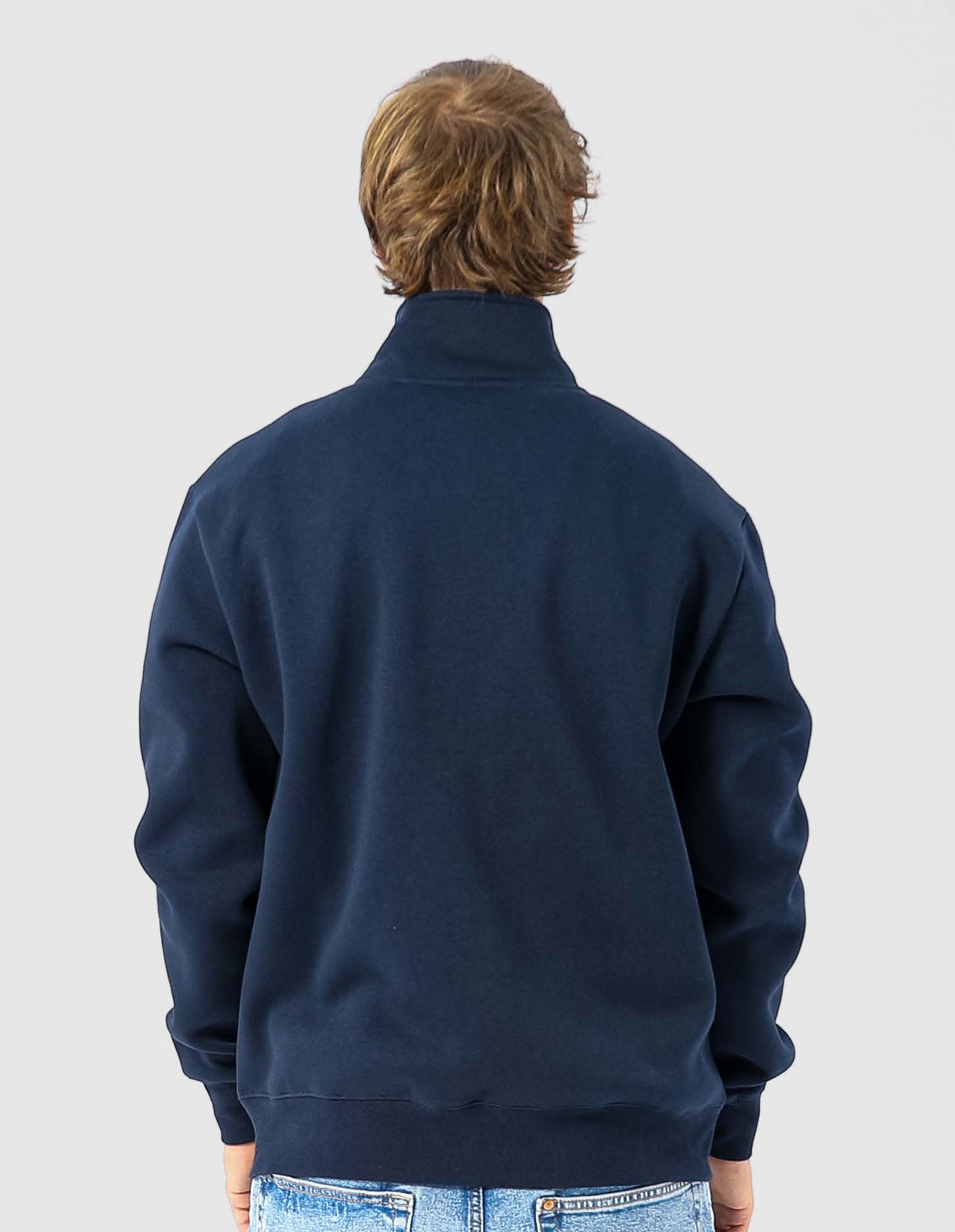 R Logo Mens Track Jacket - Michigan Navy