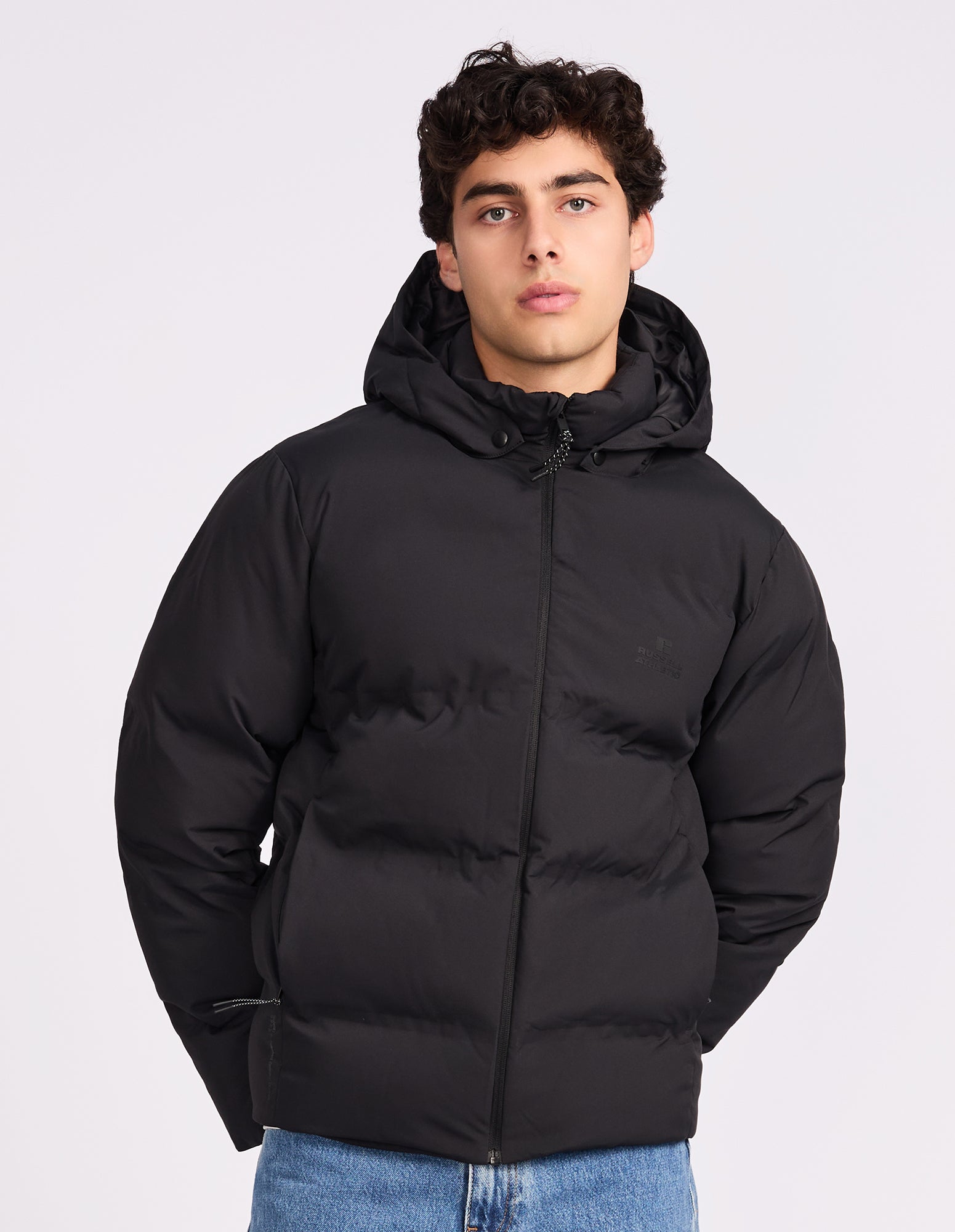 Bronx Mens Puffer Jacket - Black
