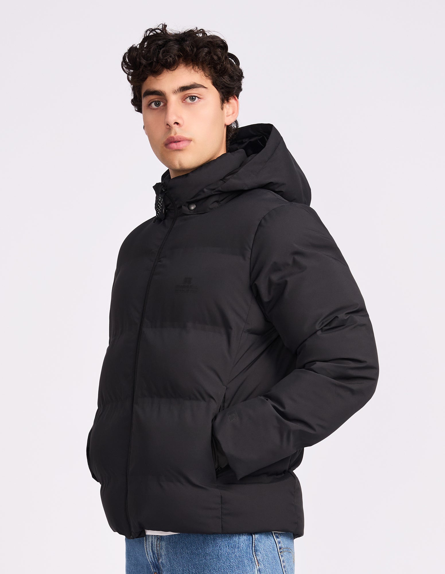 Bronx Mens Puffer Jacket - Black