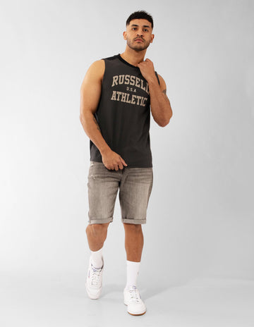 Men's Two Tone Muscle Tank - Mud