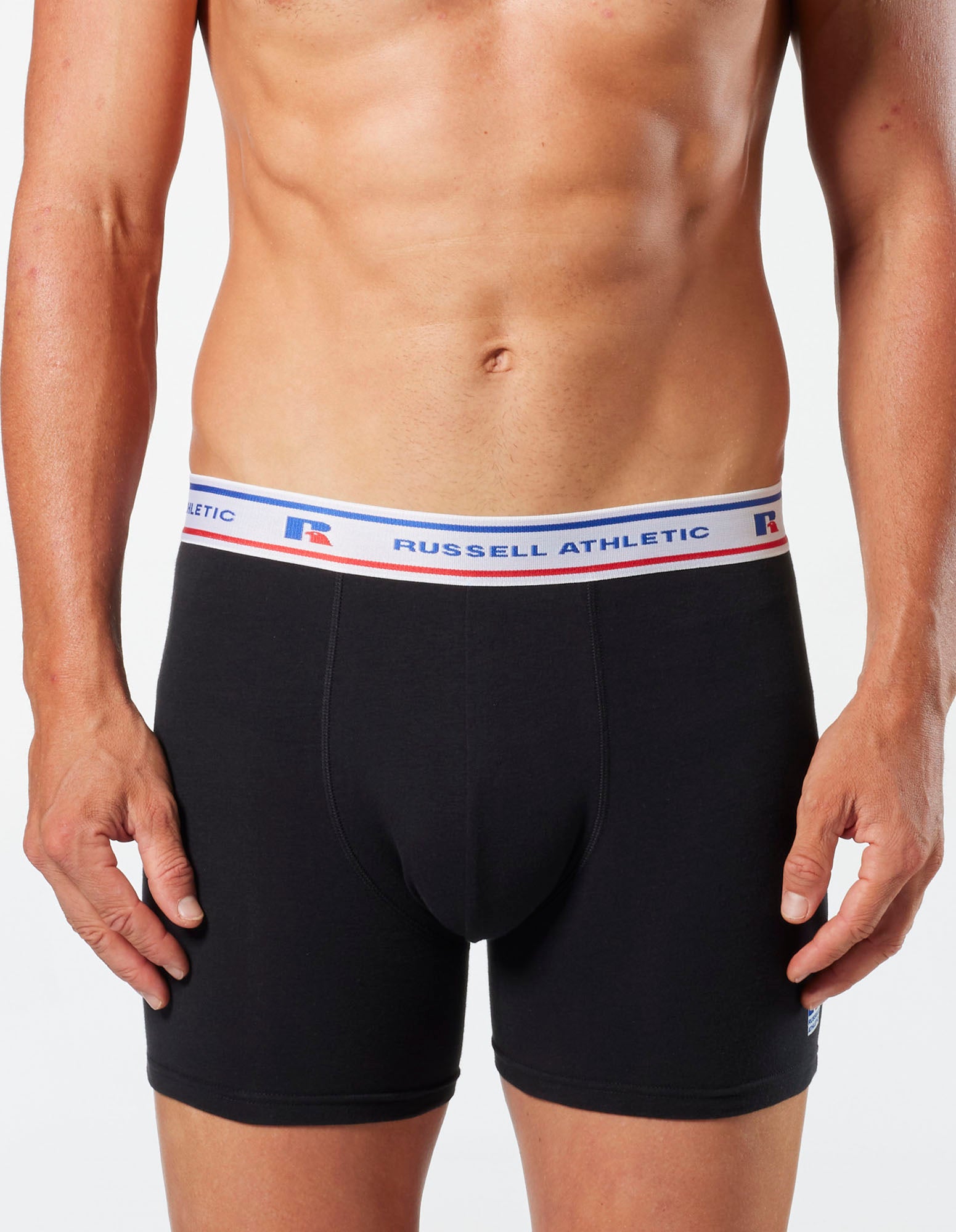 Men s Classic Cotton Underwear 3 Pack Black Russell Athletic