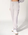Women's R Logo Terry Cuff Trackpant - Antartica White