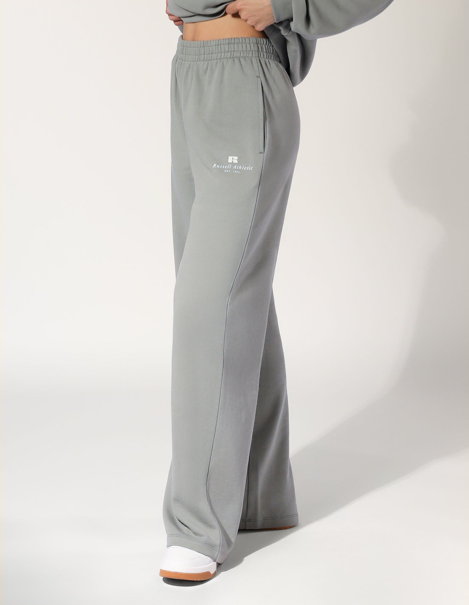 R Logo Wide Leg Women's Pant - Shadow Green