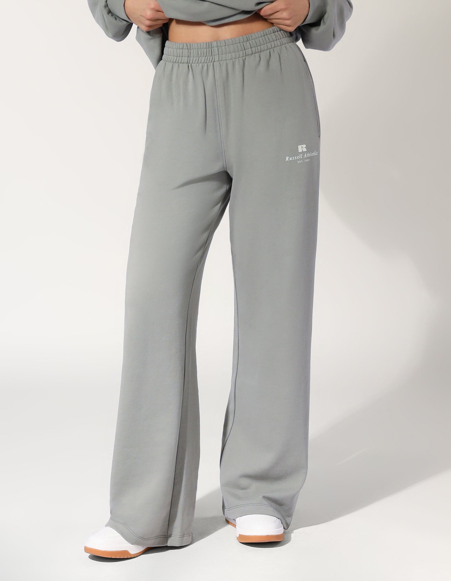 R Logo Wide Leg Women's Pant - Shadow Green