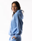 Russell Athletic Australia Womens R Logo Hoodie - Clear Blue Sky True Since 1902