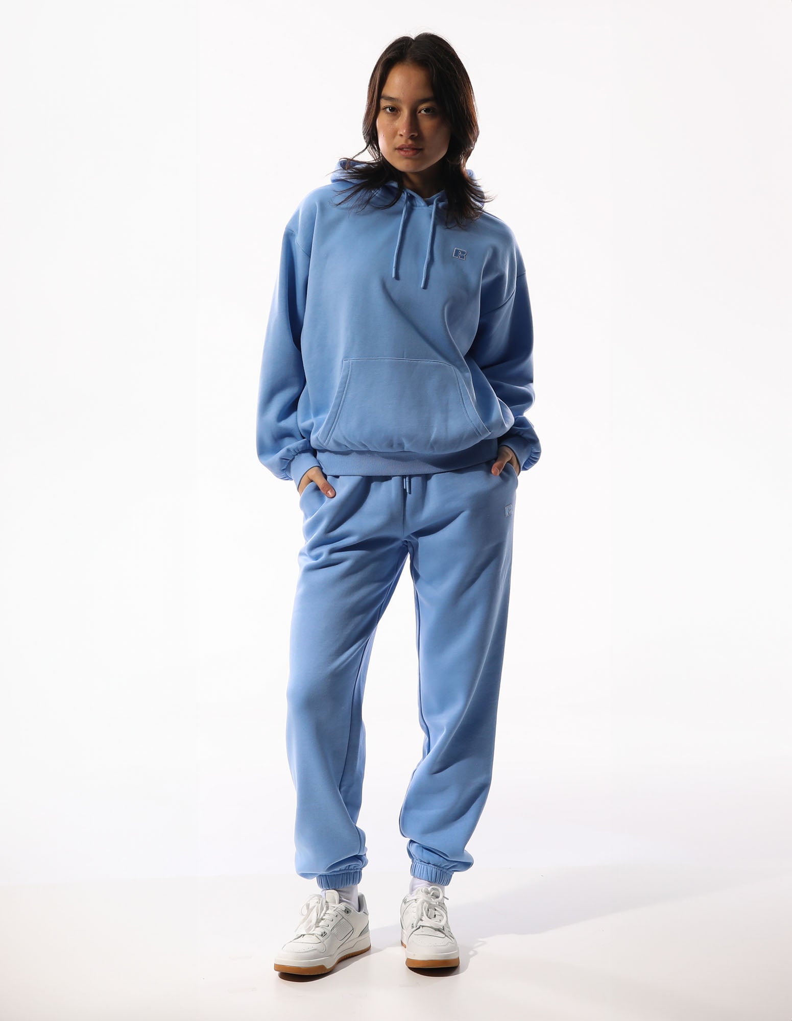 Russell Athletic Australia R Logo Women's Hoodie - Clear Blue Sky True Since 1902