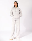 Womens Arch Logo Hoodie - Antarctica White