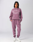 Russell Athletic Australia Womens Arch Logo Hoodie - Elderberry True Since 1902
