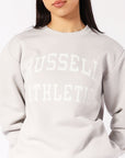 Russell Athletic Australia Women's Arch Logo Crew - Antarctica White True Since 1902