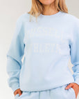 Russell Athletic Australia Arch Logo Women's Crew Sweat - Blue Breeze True Since 1902