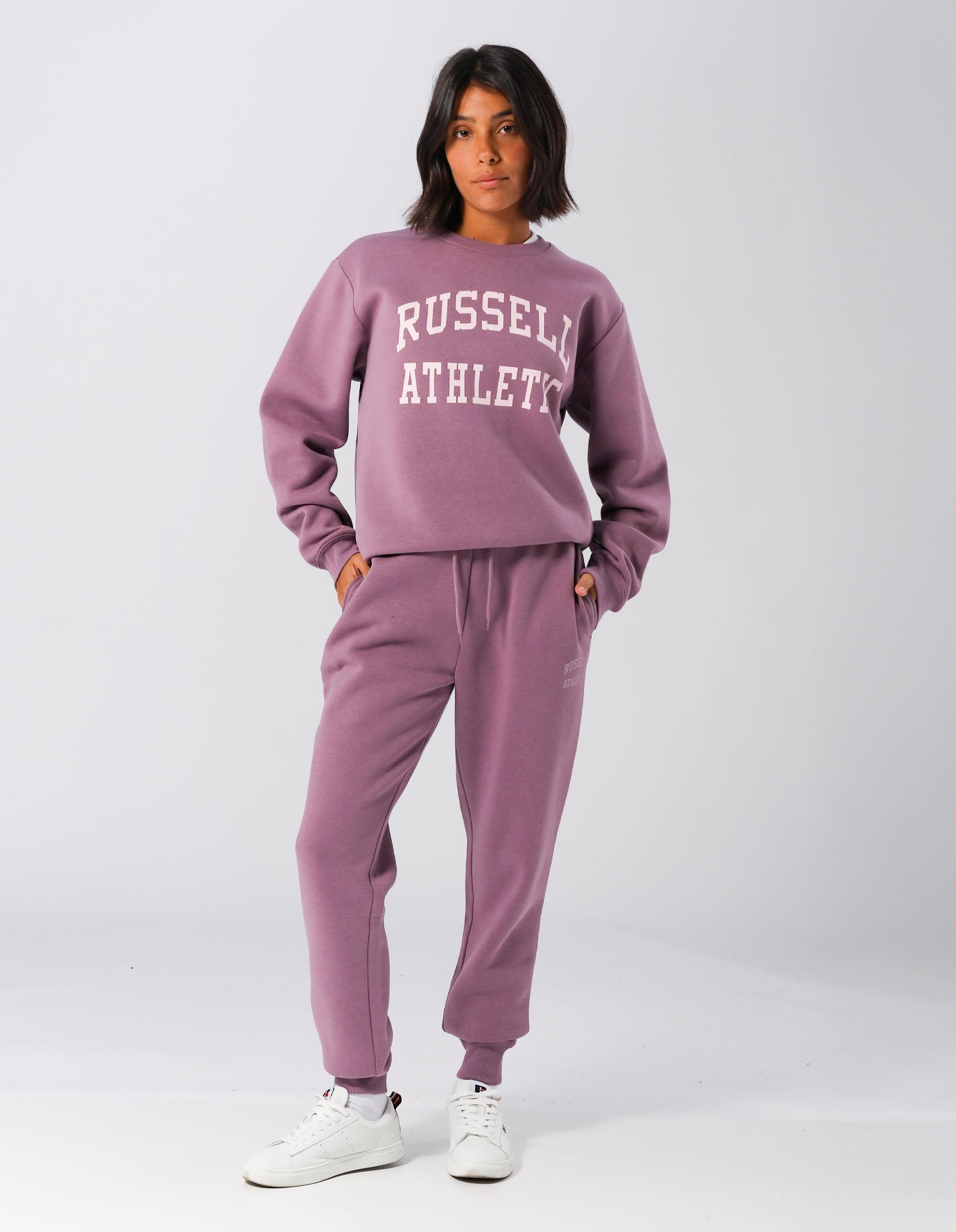 Russell Athletic Australia Womens Arch Logo Trackpant - Elderberry True Since 1902