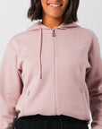 Russell Athletic Australia Women's R-Tech Zip Through Hoodie - Dusty Rose True Since 1902