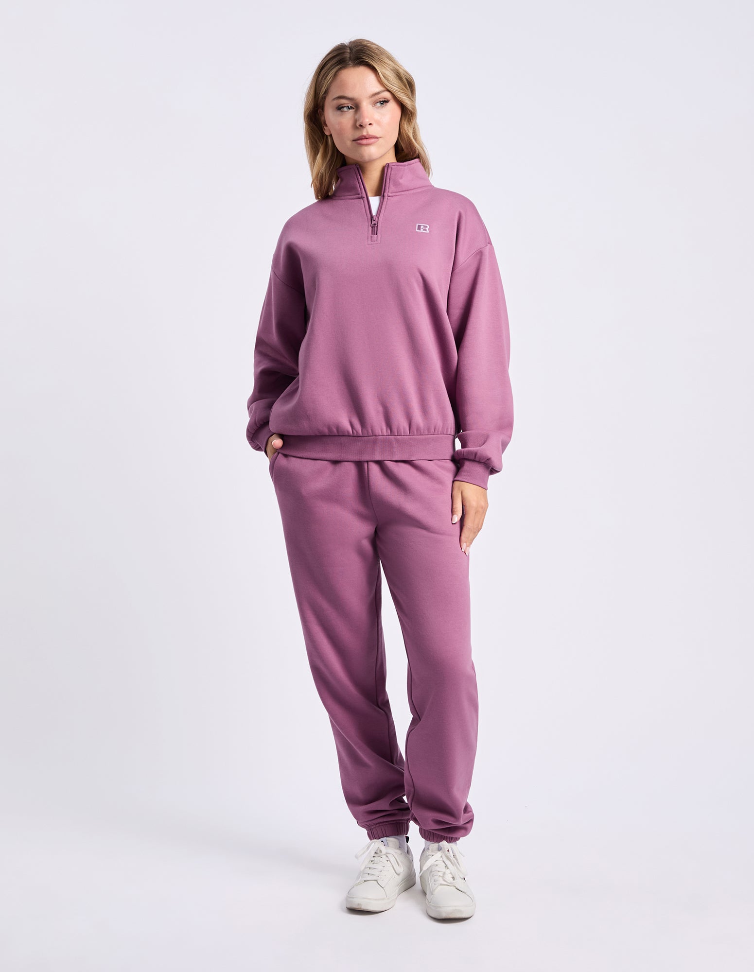 R Logo Women's Quarter Zip - Tulipwood