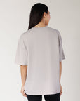 Women's Varsity Oversized Tee - Antarctica White