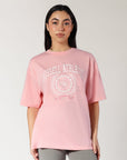 Women's Varsity Oversized Tee - Quartz pink