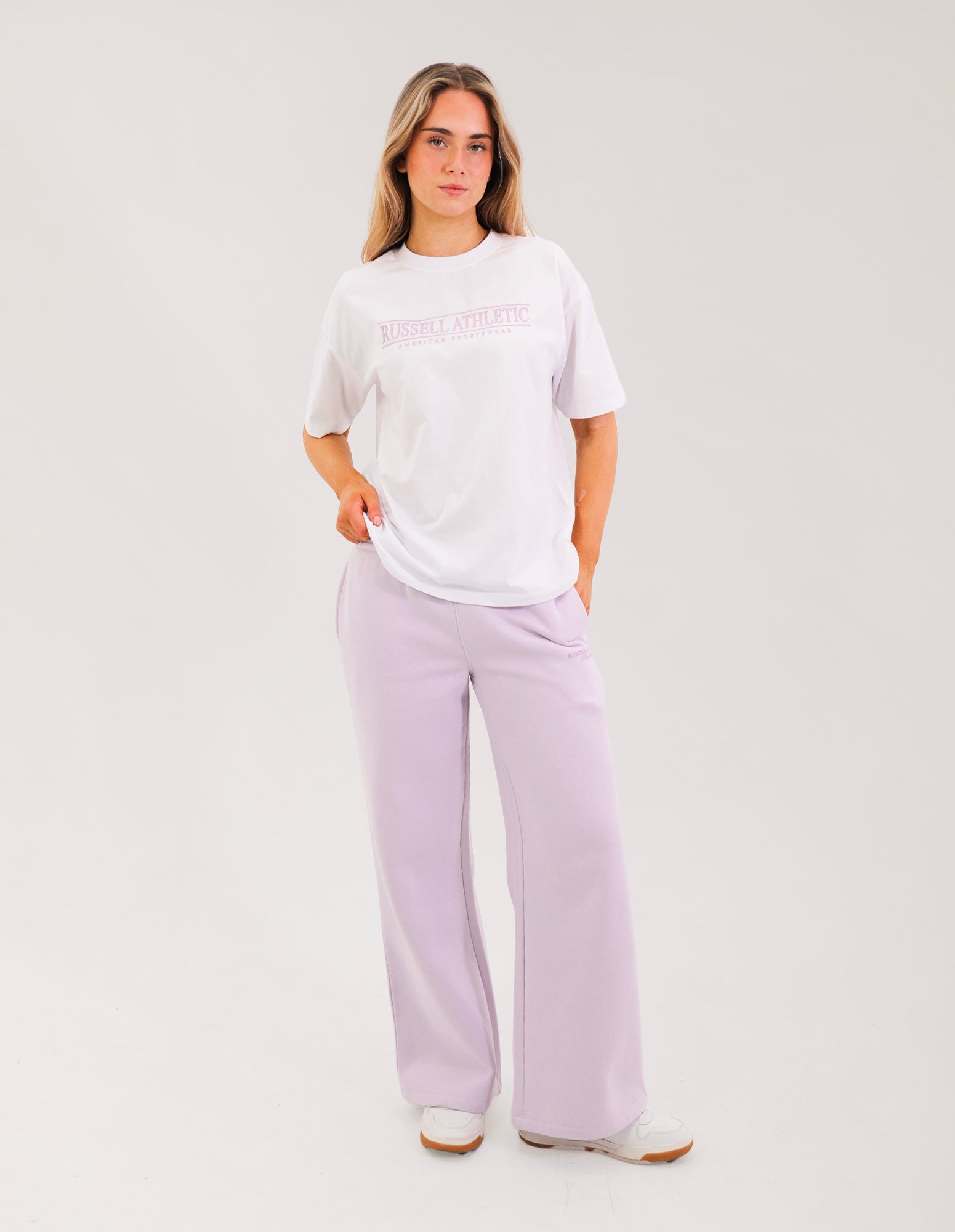 Russell Athletic Australia Colorado Oversize Womens T-Shirt - White True Since 1902