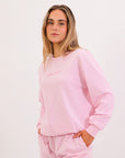 Women's Linear Crew - Pink Tulle